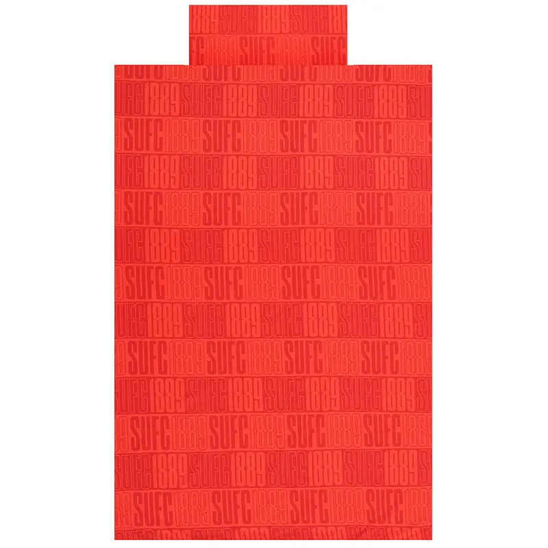 1889 Text Single Duvet visual highlighting the main view