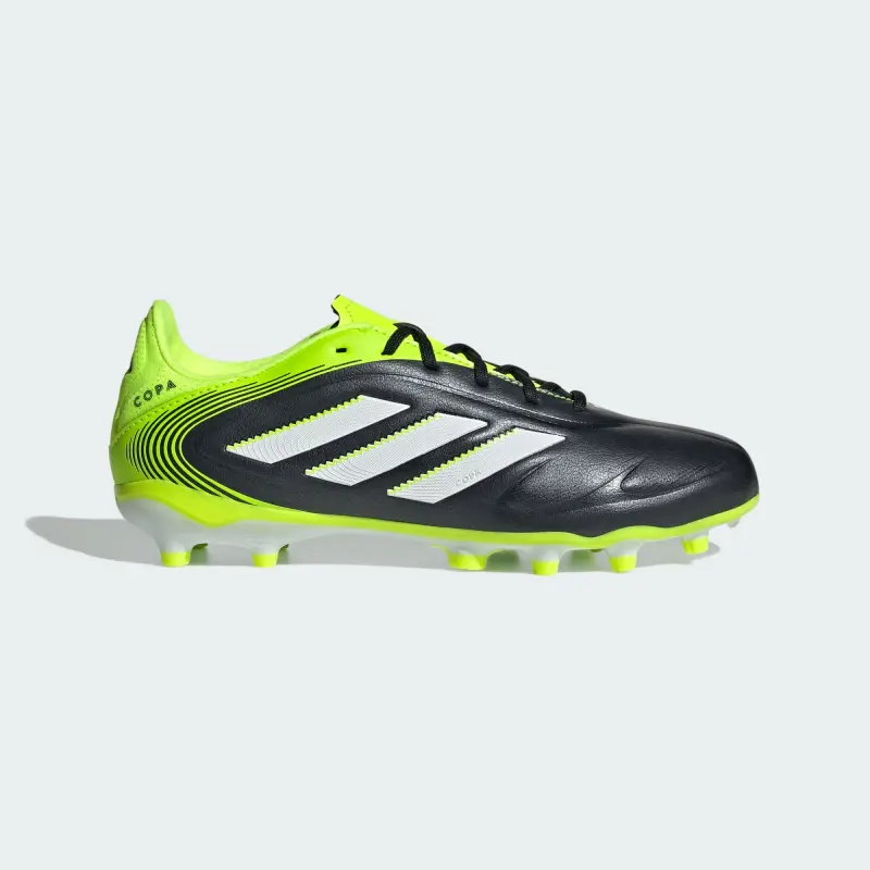 Product photography of Adidas Copa Pure 3 League FG/MG Core Black Cloud White Lucid Lemon (GS), alternate