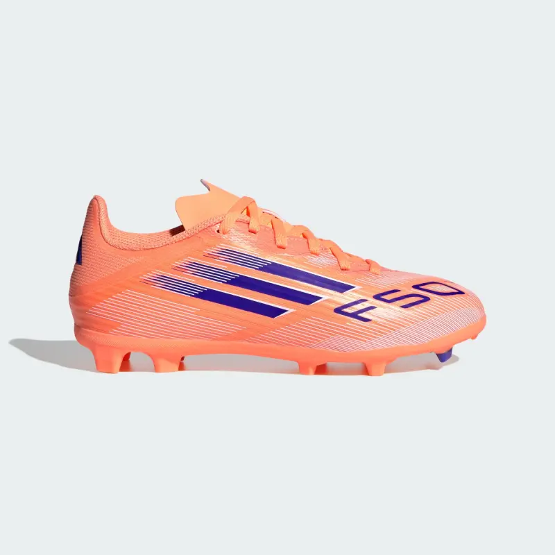 alternate photo showcasing Adidas F50 League FG/MG Coral Blaze Pack (Kids)