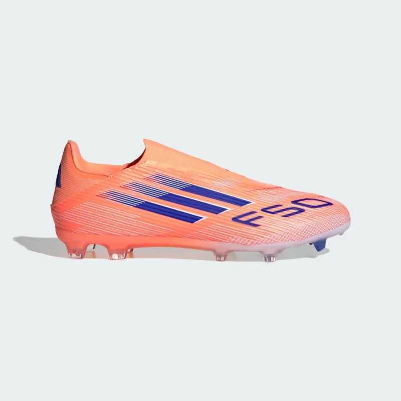 alternate photo showcasing Adidas F50 League Laceless FG/MG Coral Blaze Pack