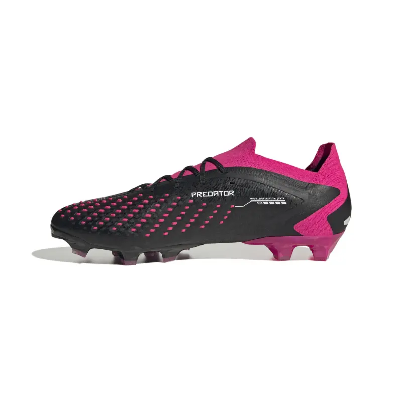 alternate photo showcasing Adidas Predator Accuracy.1 Low Artificial Grass (Black/Pink)