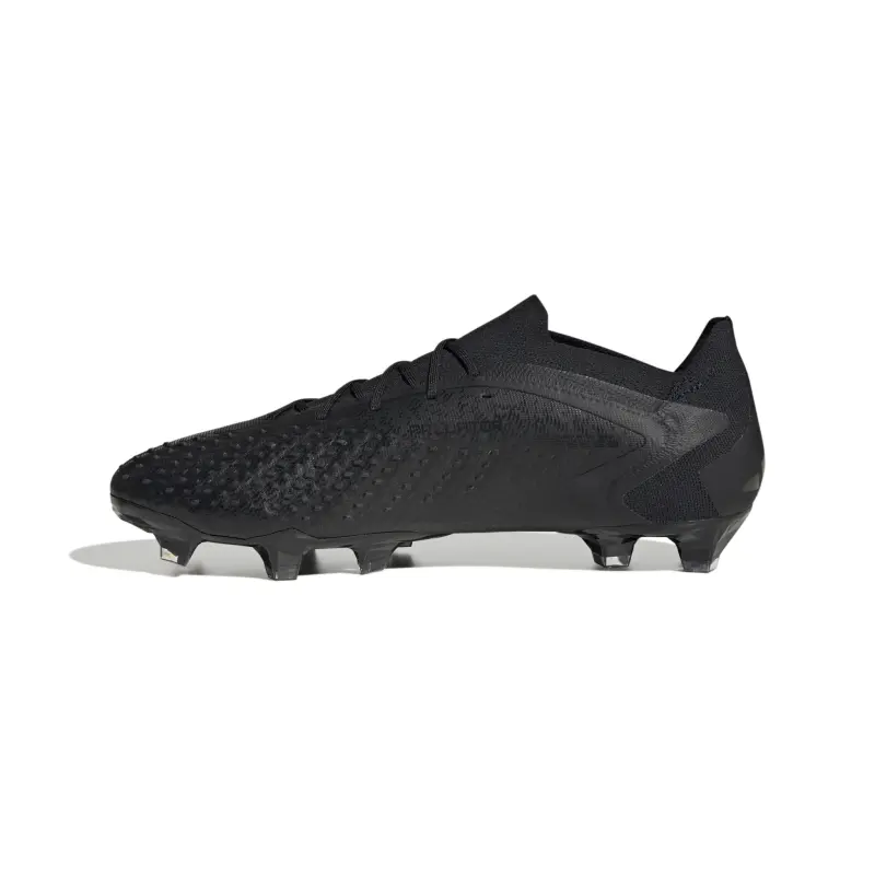 Adidas Predator Accuracy.1 Low FG (Black/Black) pictured from a alternate angle