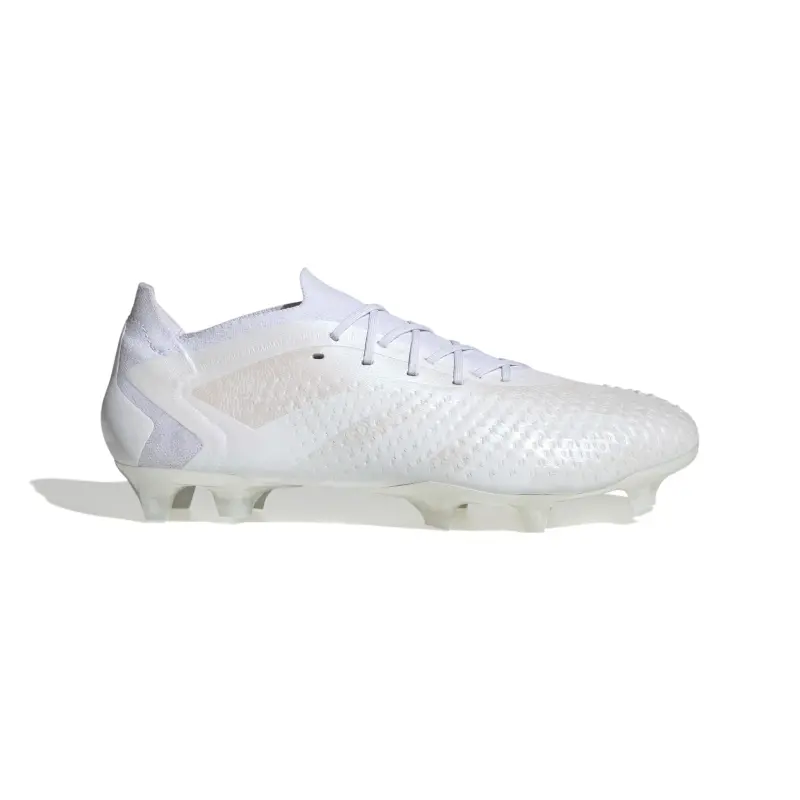 Adidas Predator Accuracy.1 Low FG (White/White) visual highlighting the main view