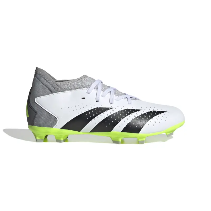 Adidas Predator Accuracy.3 FG Jr (White/Lime) – Main Detail Photo Adidas Predator Accuracy.3 FG Jr (White/Lime) product image, main