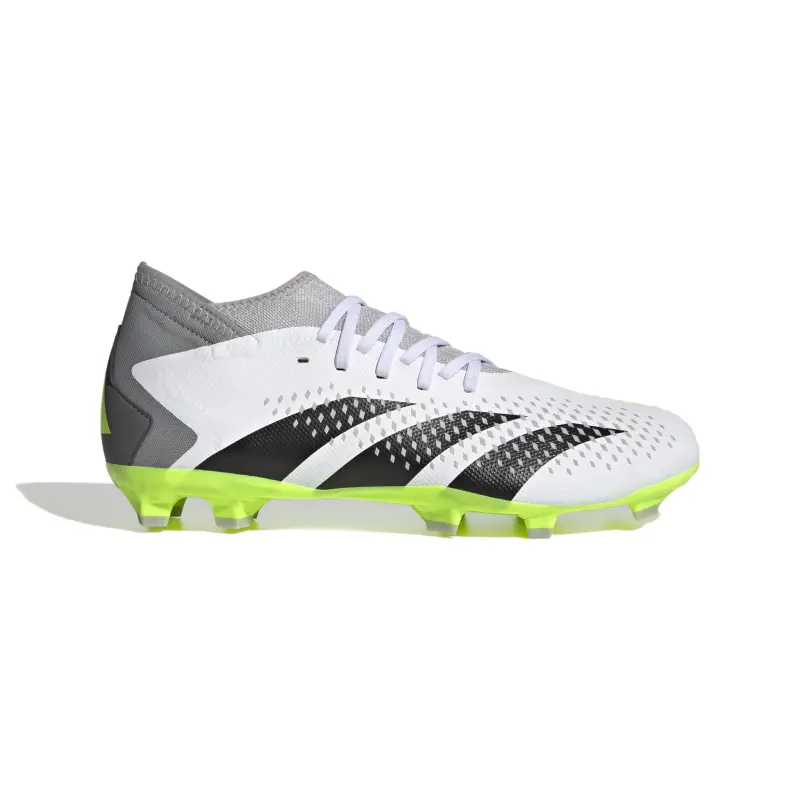 main product shot featuring Adidas Predator Accuracy.3 FG (White/Lime)