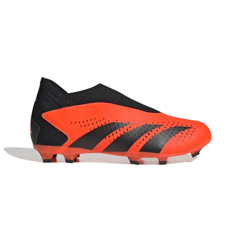 Adidas Predator Accuracy.3 Laceless FG Jr (Orange/Black) | Main Product Photo Closer look at Adidas Predator Accuracy.3 Laceless FG Jr (Orange/Black), main