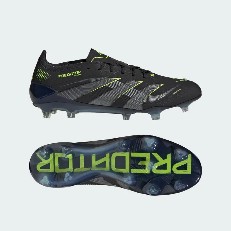Adidas Predator Elite FG Electric Stealth Pack | Main Product Photo main photo showcasing Adidas Predator Elite FG Electric Stealth Pack