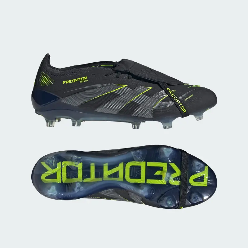 Adidas Predator Elite Foldover Tongue FG Electric Stealth Pack | Main Product Photo main product shot featuring Adidas Predator Elite Foldover Tongue FG Electric Stealth Pack