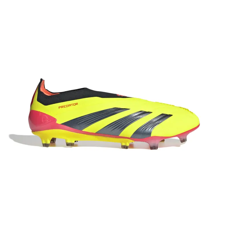 Main View of Adidas Predator Elite Laceless FG (Solar Yellow/Black) Adidas Predator Elite Laceless FG (Solar Yellow/Black) product image, main