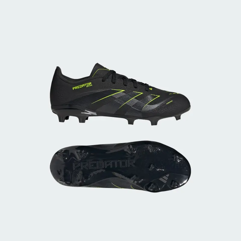 Adidas Predator League FG/MG Core Black Carbon Lucid Lemon (GS) | Main View Shop image of Adidas Predator League FG/MG Core Black Carbon Lucid Lemon (GS) in main view