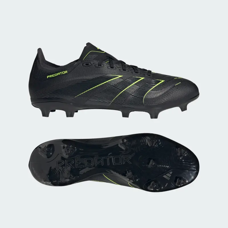 Adidas Predator League FG/MG Core Black Carbon Lucid Lemon – Visual 1 Main main product shot featuring Adidas Predator League FG/MG Core Black Carbon Lucid Lemon