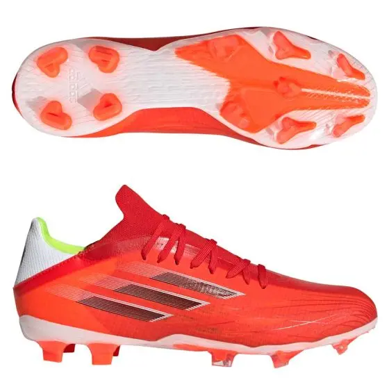 Adidas X Speedflow.2 FG Soccer Cleats | Meteorite Pack shown in a main product photo