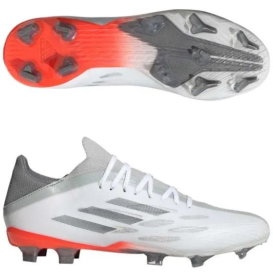Adidas X Speedflow.2 FG Soccer Cleats | White Spark Pack pictured from a main angle