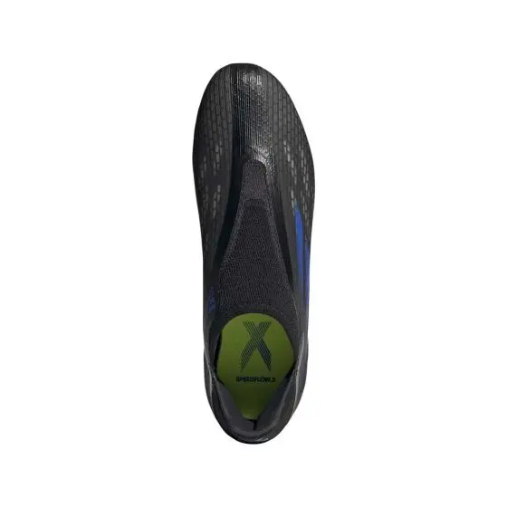 Adidas X Speedflow.3 LL FG Soccer Cleats | Edge Of Darkness Pack visual highlighting the alternate view