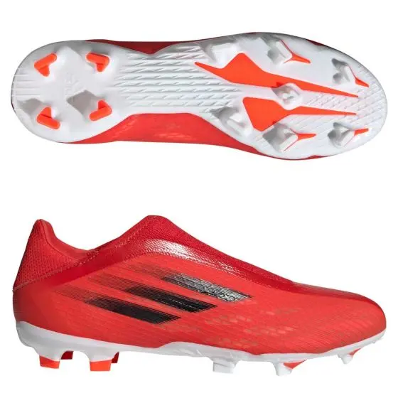 Adidas X Speedflow.3 LL FG Soccer Cleats | Meteorite Pack pictured from a main angle