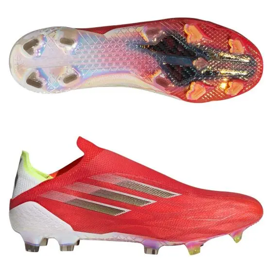 Shop image of Adidas X Speedflow+ LL FG Soccer Cleats | Meteorite Pack in main view
