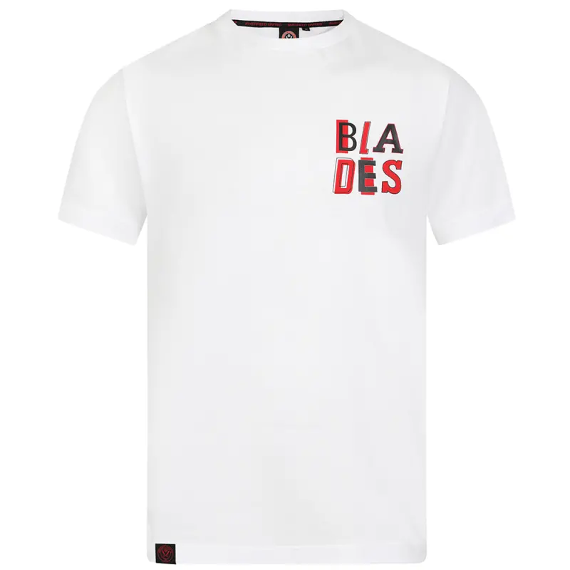 Detailed main image of Adult Blades Text Tee