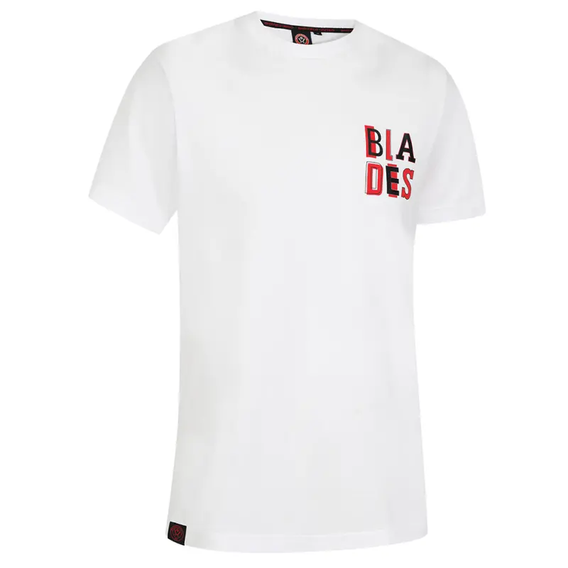 alternate product shot featuring Adult Blades Text Tee