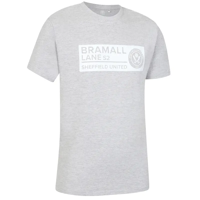 alternate product shot featuring Adult Dalton Street Sign Tee Grey