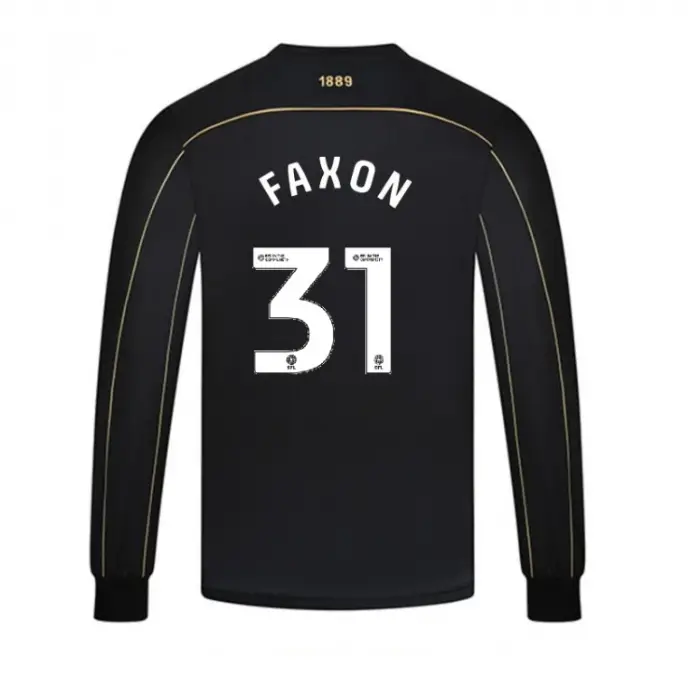 main product shot featuring Adult GK Black L/S Shirt 25/26 - 31 FAXON