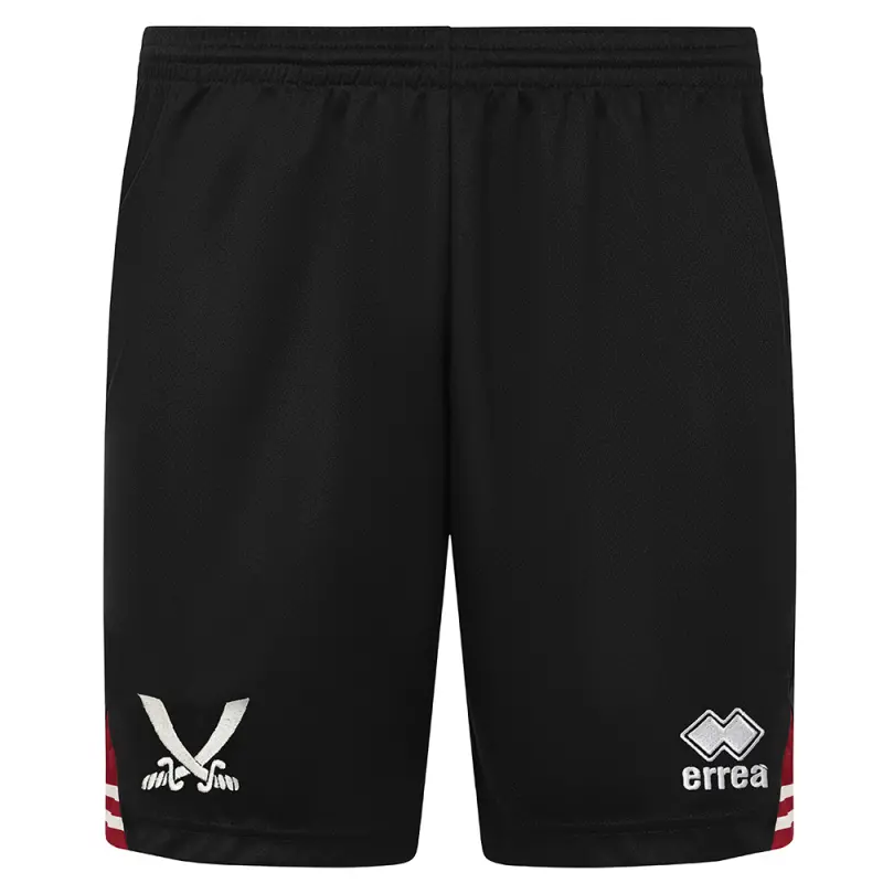 Adult GK Black Short 24/25 With Custom Printing pictured from a main angle