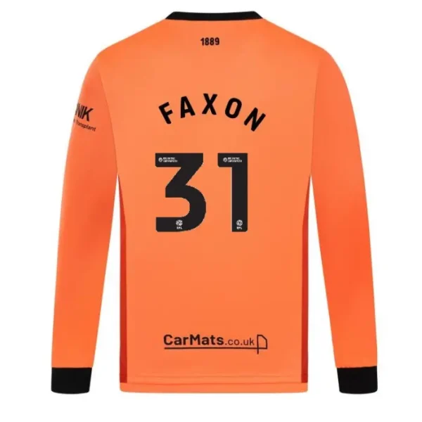 Adult GK Orange L/S Shirt 24/25 - 31 FAXON pictured from a main angle
