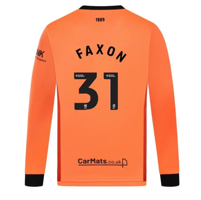 Adult GK Orange L/S Shirt 24/25 - 31 FAXON pictured from a main angle