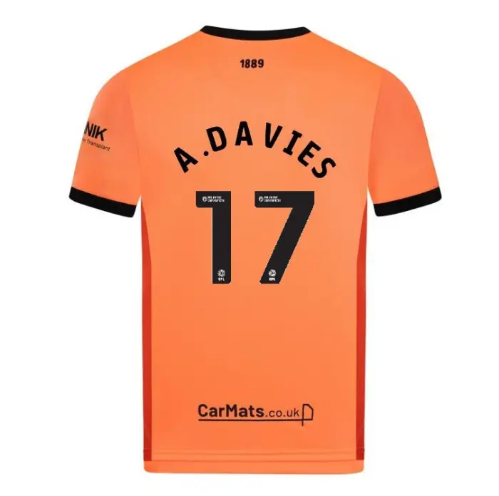 main photo showcasing Adult GK Orange S/S Shirt 24/25 - 17 A.DAVIES