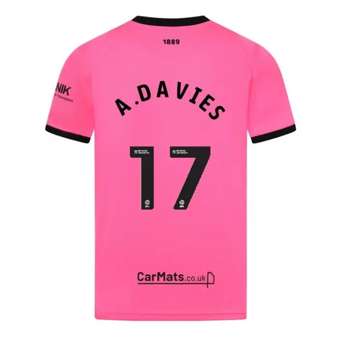 Detailed main image of Adult GK Pink S/S Shirt 24/25 - 17 A.DAVIES