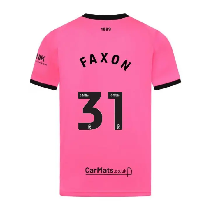 Adult GK Pink S/S Shirt 24/25 - 31 FAXON visual highlighting the main view