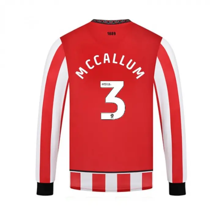 Adult Home Shirt L/S 25/26 - 3 MCCALLUM displayed in a main image