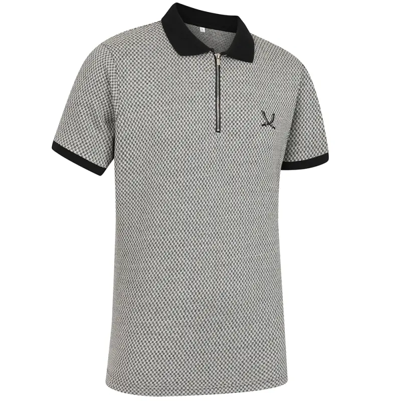 Adult Nyom Zip Polo visual highlighting the alternate view