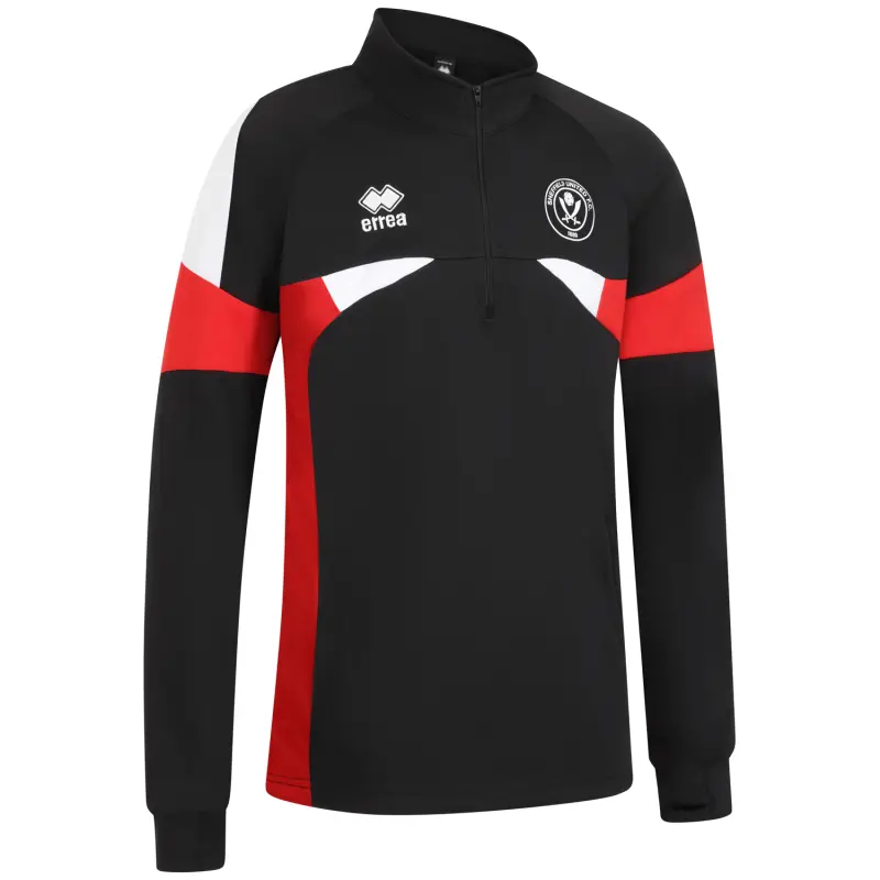 Adult Taylor 1/4 Zip 25 B/W/R pictured from a alternate angle