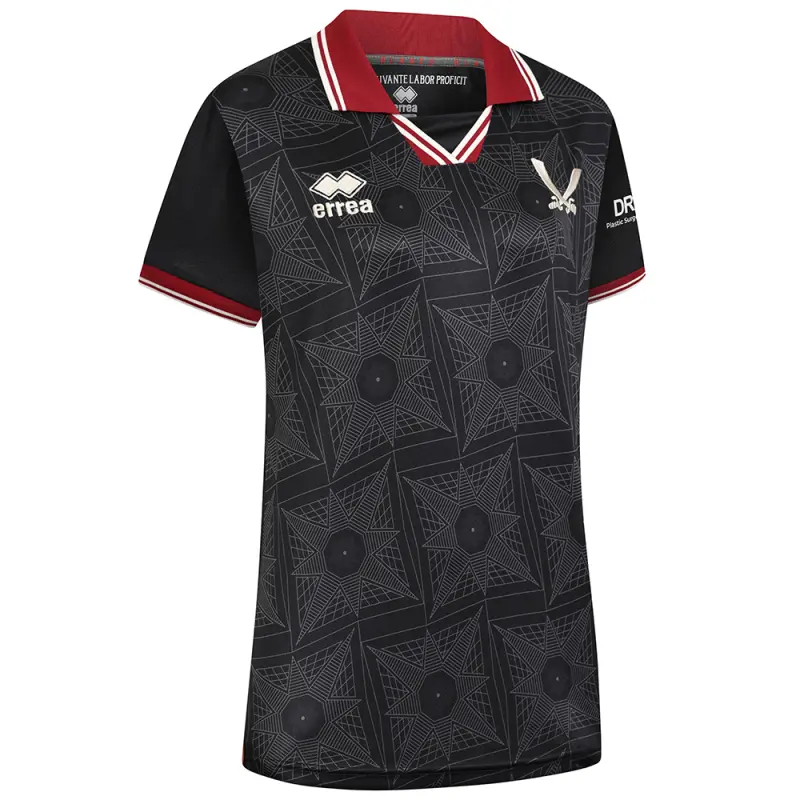 Adult Women Fit GK Black Shirt S/S 24/25 With Custom Printing displayed in a alternate image