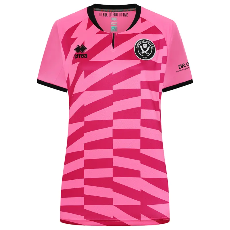 Adult Women Fit GK Pink Shirt S/S 24/25 With Custom Printing displayed in a main image
