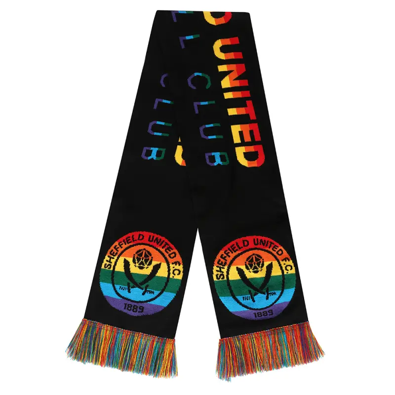 main product shot featuring Black Rainbow Scarf