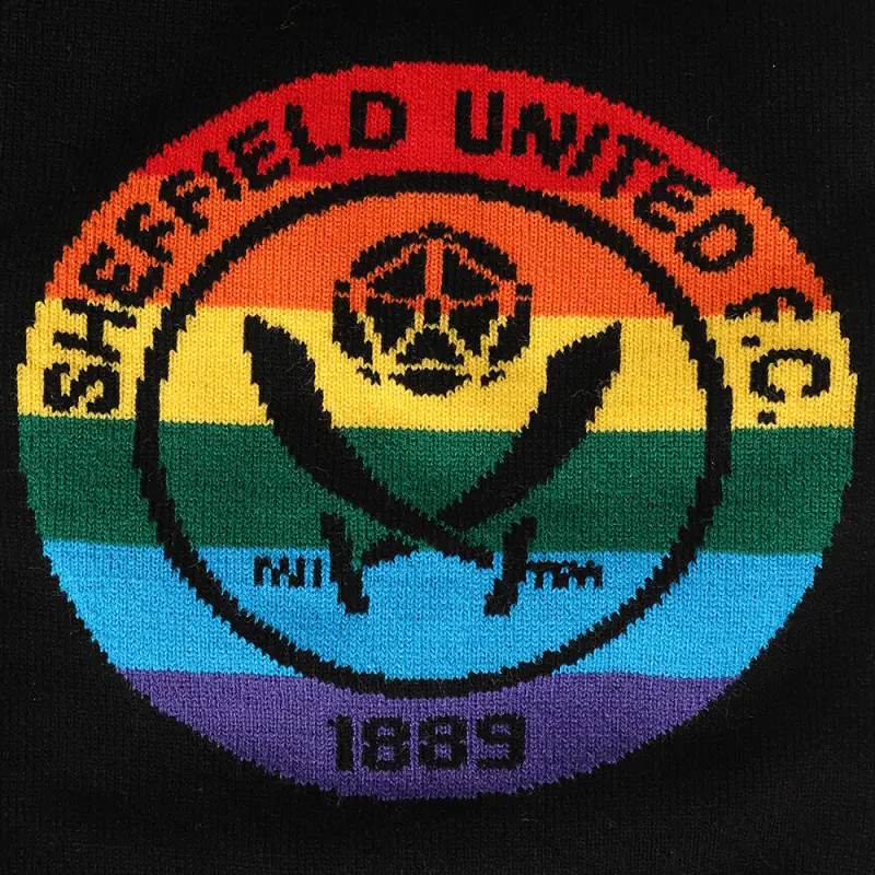 Detailed alternate image of Black Rainbow Scarf