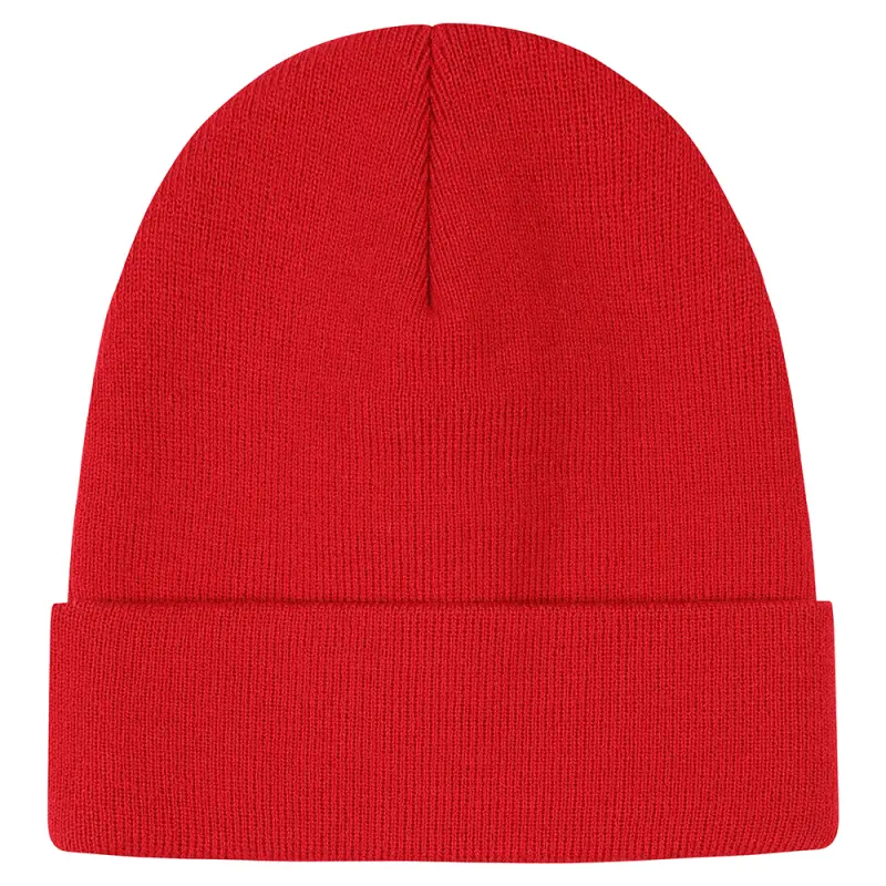 Club Cuff Beanie Red pictured from a alternate angle