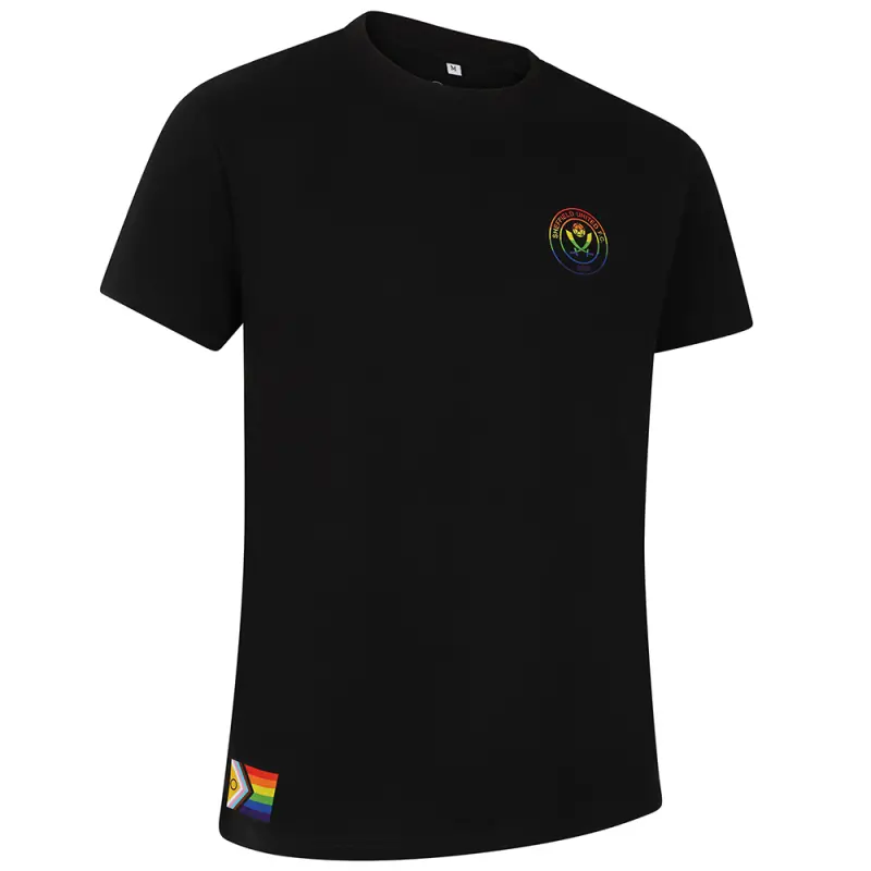 Detailed alternate image of Dalton Rainbow Tee Black