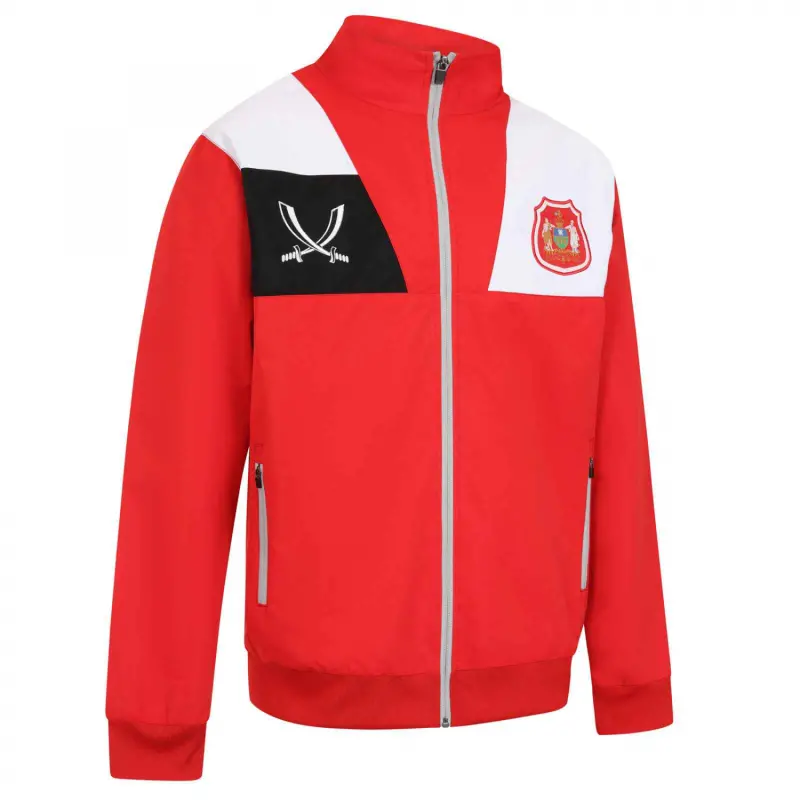 alternate photo showcasing FA Cup Anniversary Jacket R/B/W