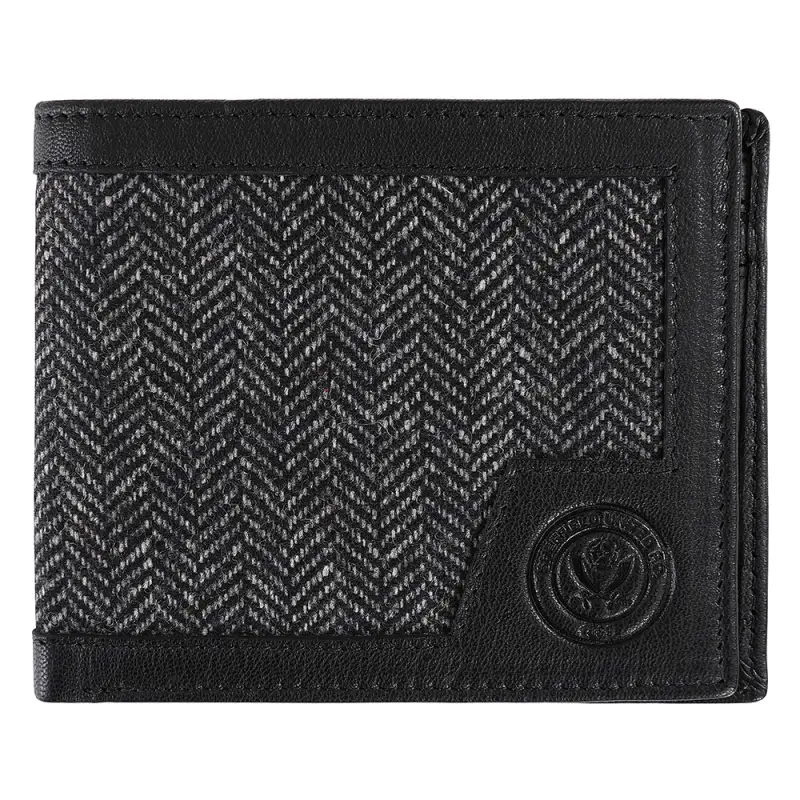 Herringbone Crest Wallet pictured from a main angle