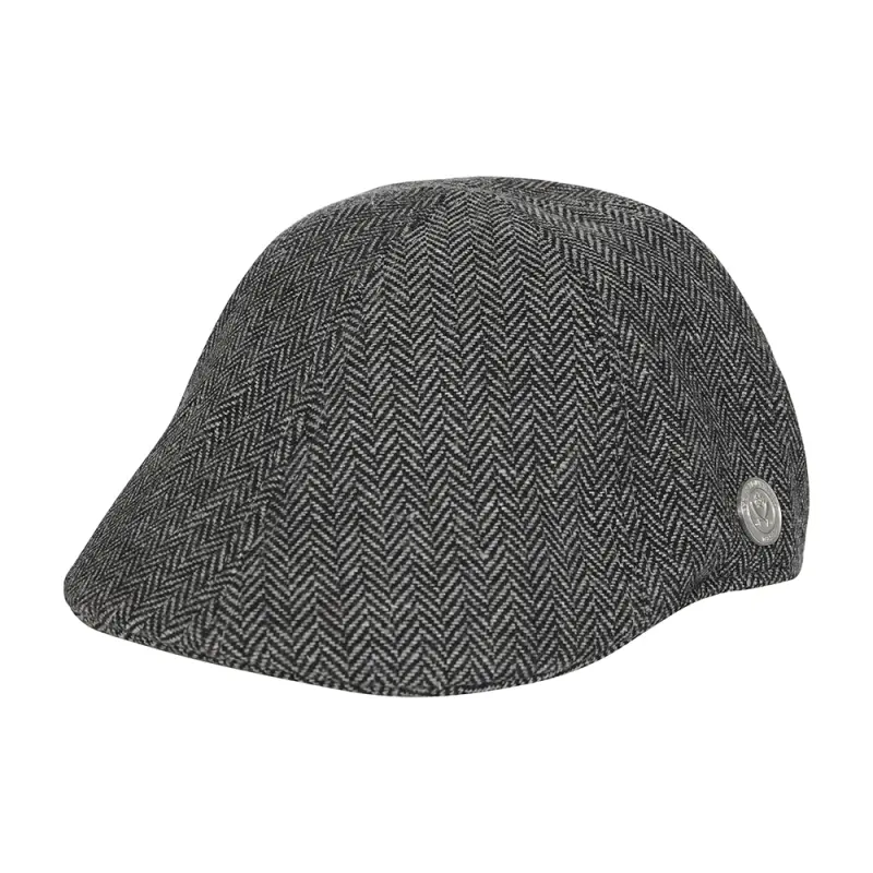 main view of Herringbone Flat Cap