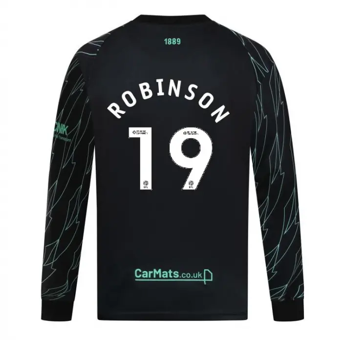 main product shot featuring Junior Away Shirt L/S 24/25 - 19 ROBINSON