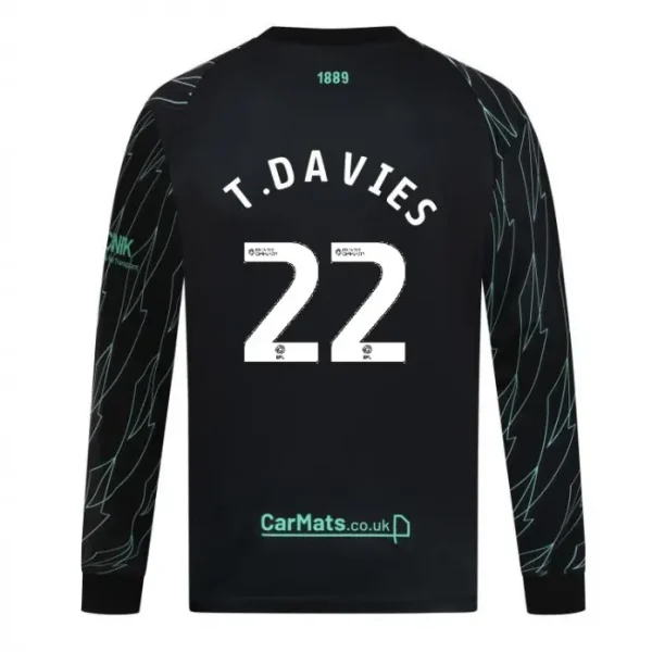 Junior Away Shirt L/S 24/25 - 22 T.DAVIES pictured from a main angle