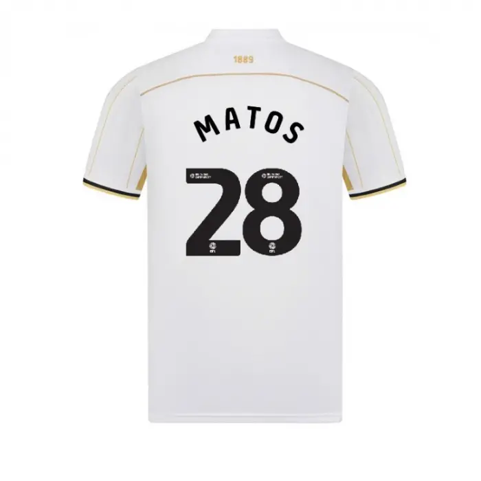 main product shot featuring Junior Away Shirt S/S 25/26 - 28 MATOS