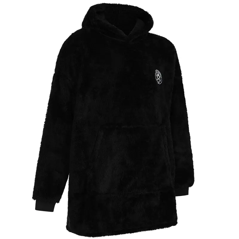 Product photography of Junior Fluzzy Snuggie Black, alternate