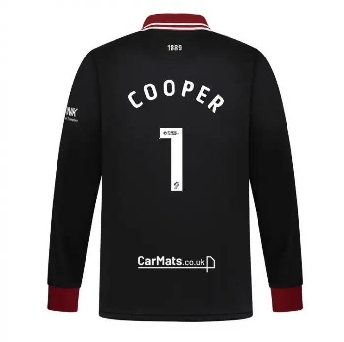 main photo showcasing Junior GK Black L/S Shirt 24/25 - 1 COOPER