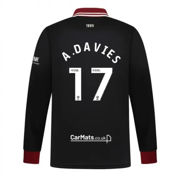 Junior GK Black L/S Shirt 24/25 - 17 A.DAVIES visual highlighting the main view
