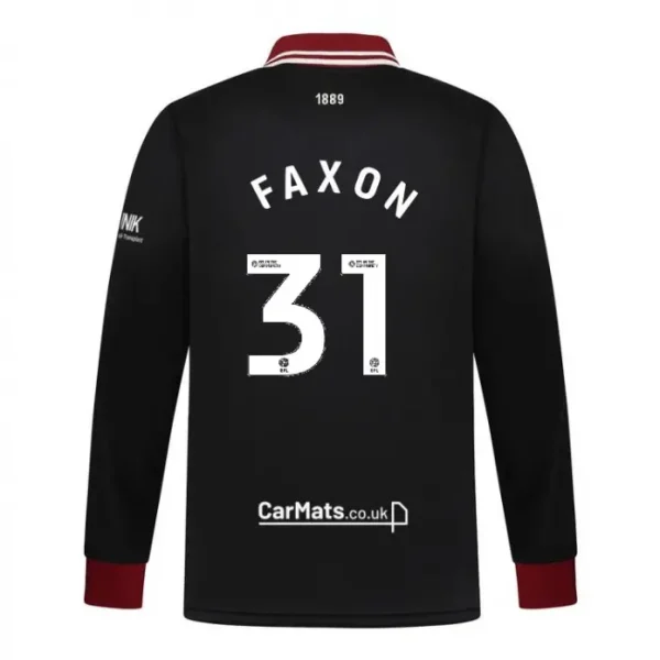 Junior GK Black L/S Shirt 24/25 - 31 FAXON pictured from a main angle
