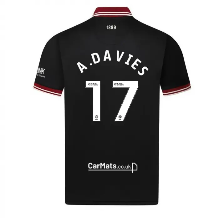 main photo showcasing Junior GK Black S/S Shirt 24/25 - 17 A.DAVIES